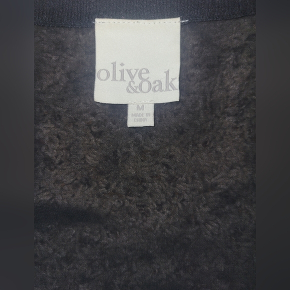 Olive & Oak Cardigan Sheer Back Women's Sz Med - Picture 7 of 11